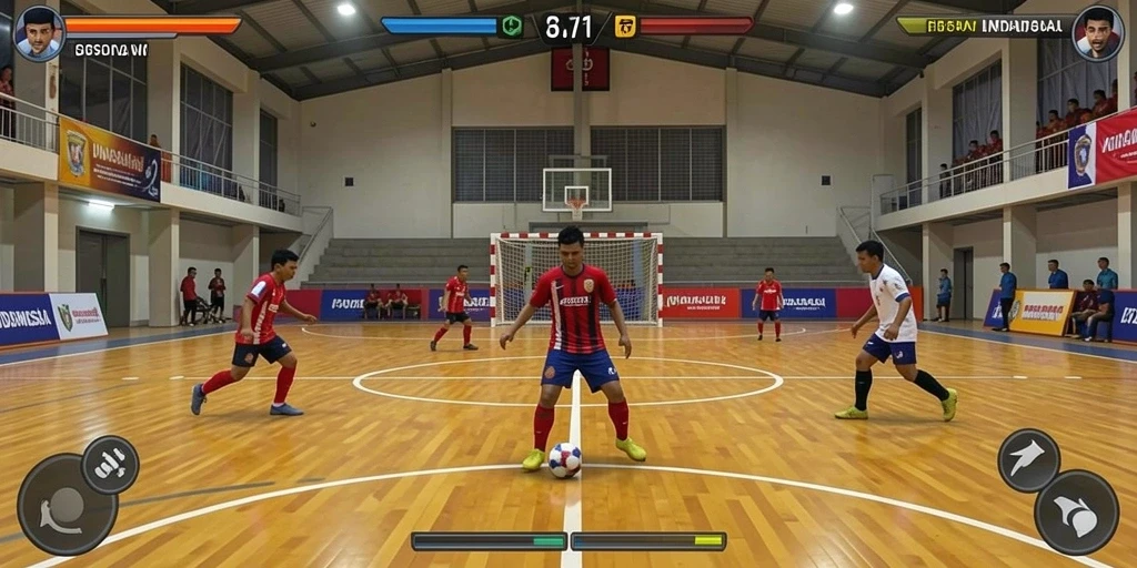 Tangkapan layar menunjukkan aksi seru di level menantang.