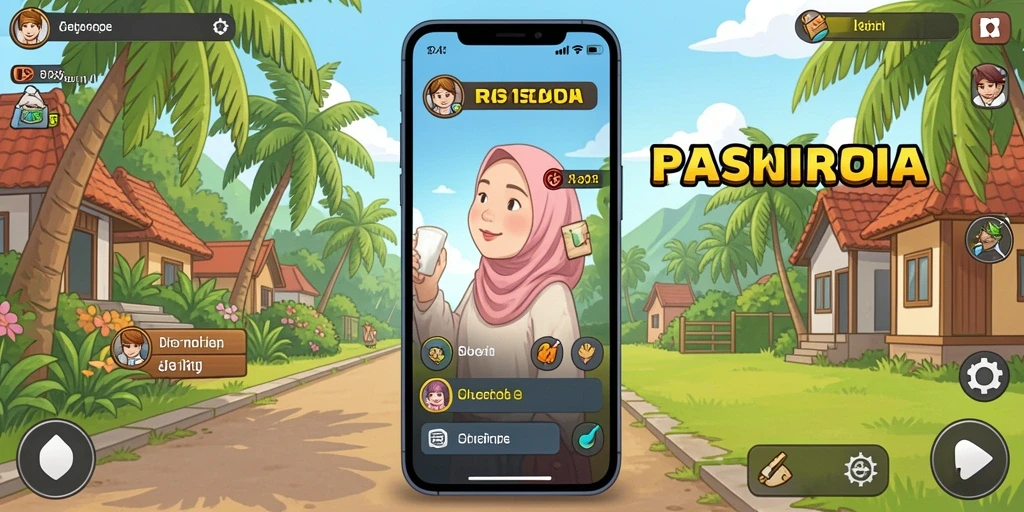 Tampilan utama HIBIKIWIN dengan berbagai pilihan level.